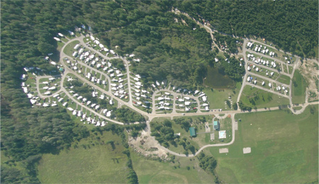Aerial View of Campground